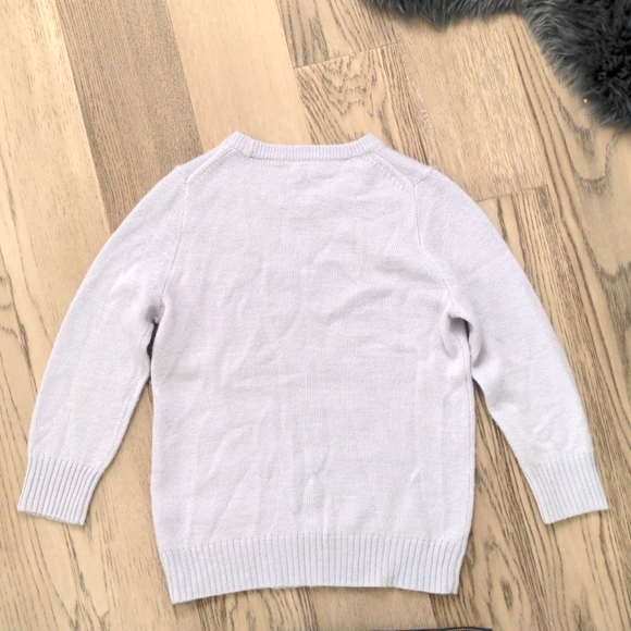 J. Crew 3/4 sleeve, wool, sweater grey/lavender, size Medium - Picture 5 of 6